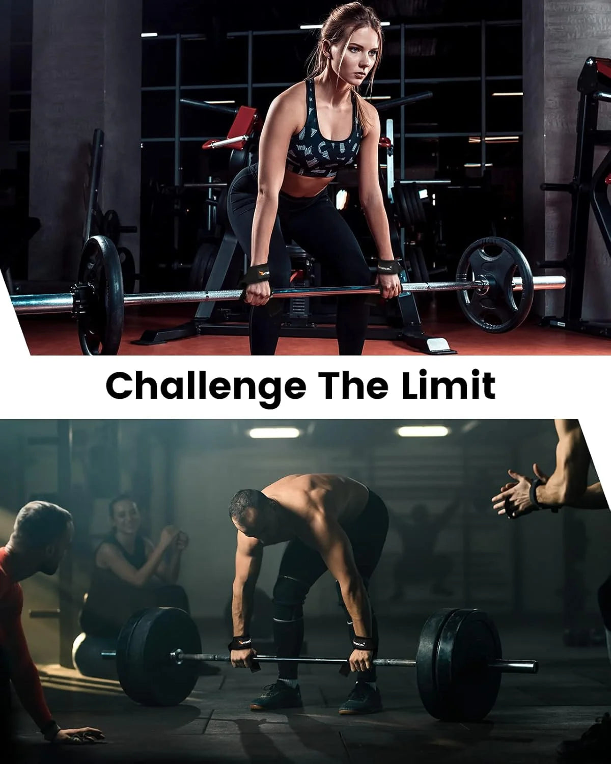 Pro Gym Reaper Lifting Straps, Black, 2.5Mm Thick & Reinforced Stitching for Deadlifts & Pull-Ups